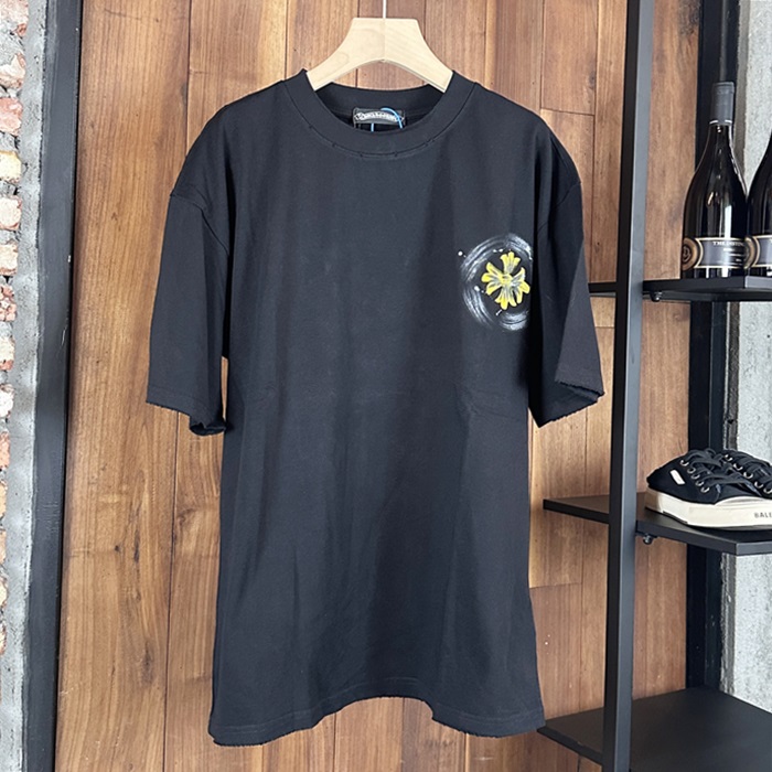 クロムハーツ メンズ ラウンドネック半袖Tシャツ - Round- chc7194x