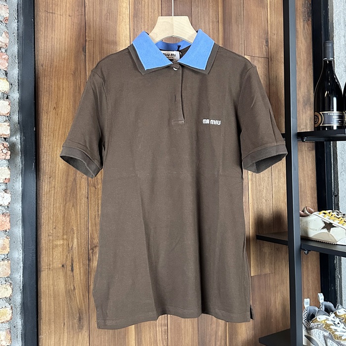 ミュウミュウ メンズ ポロ 半袖Tシャツ -  Polo- mic6800x