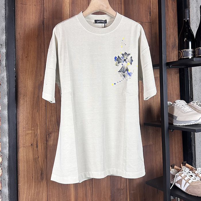 クロムハーツ メンズ ラウンドネック半袖Tシャツ - Round- chc5431x