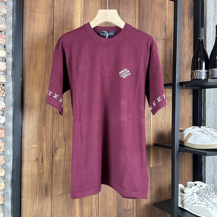 ルイヴィトン メンズ ラウンドネック半袖Tシャツ -  Round- lvc4234x