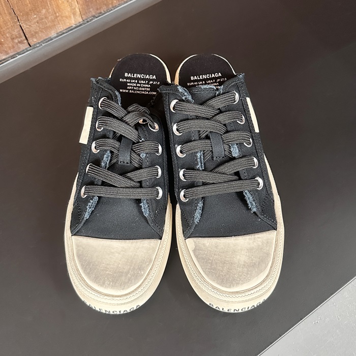 バレンシアガ ユニセックス クラシック ブラック スニーカー - - bal01615x
