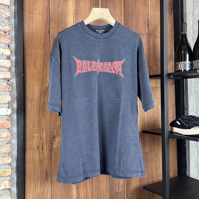 バレンシアガ メンズ ラウンドネック半袖Tシャツ -  Round- bac5638x