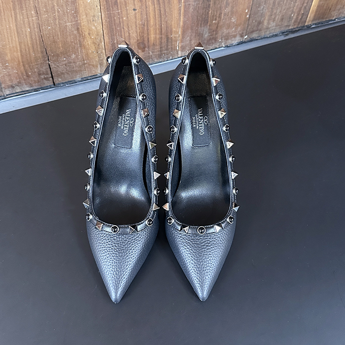    High Heel - ヴァレンティノレディースレザーパンプス ハイヒール VTS0038.ブラック