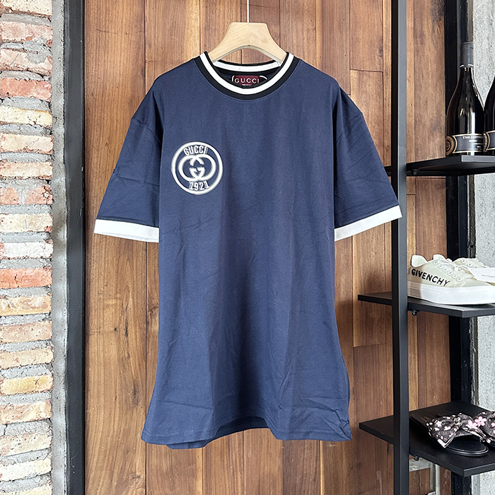 グッチ メンズ ラウンドネック半袖Tシャツ -Round- guc7455x