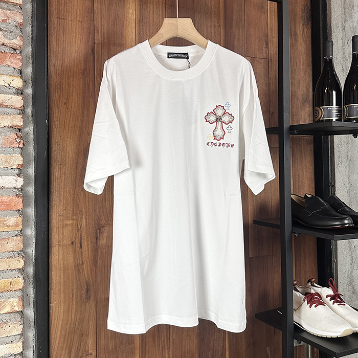 クロムハーツ メンズ ラウンドネック半袖Tシャツ - Round- chc7103x