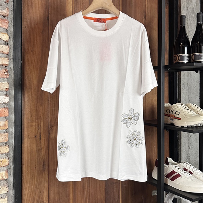 エルメス メンズ ラウンドネック半袖Tシャツ -  Round- hec6639x