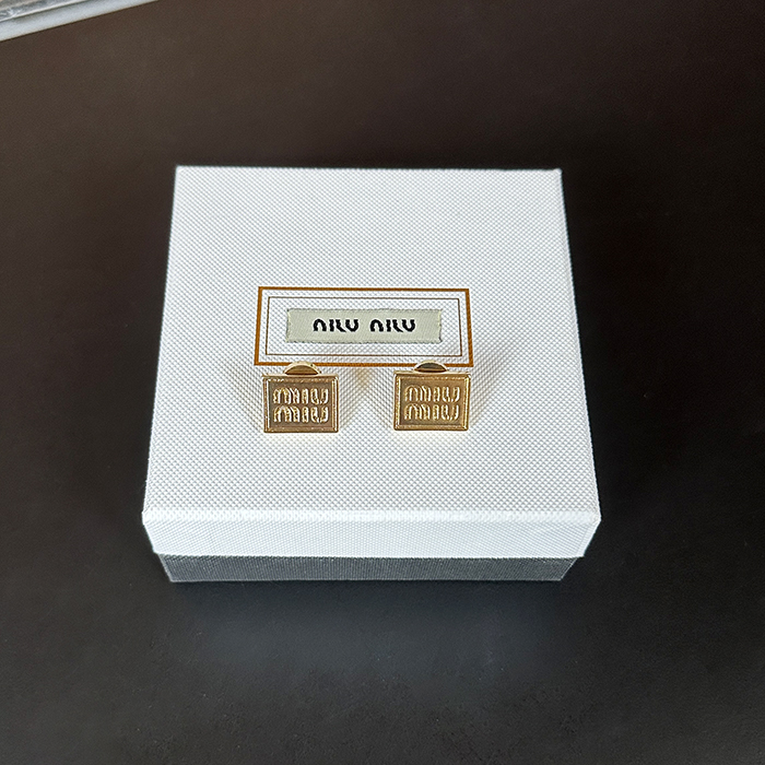 ミュウミュウ レディース ゴールド イヤリング -   Gold Earring - acc415x