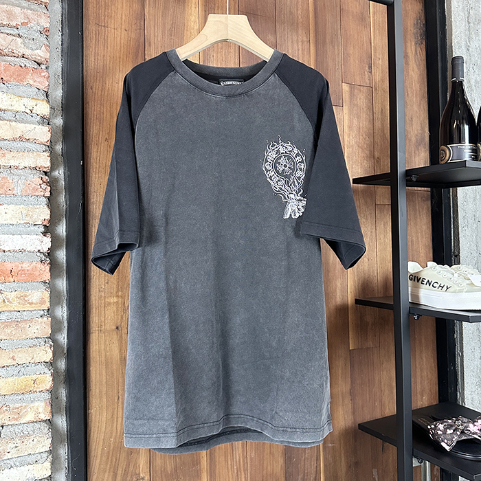 クロムハーツ メンズ ラウンドネック半袖Tシャツ - Round- chc7028x