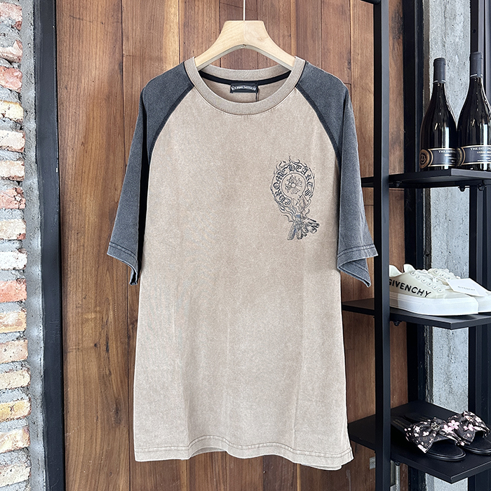 クロムハーツ メンズ ラウンドネック半袖Tシャツ - Round- chc7029x