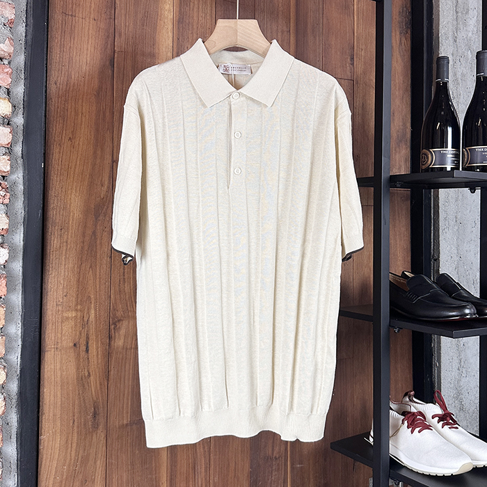 ブルネロクチネリ メンズ ポロ Tシャツ -  Cucinelli Polo- brc6809x
