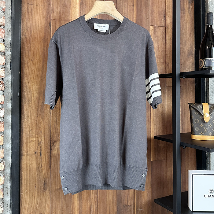 トムブラウン メンズ ラウンドネック半袖Tシャツ -  - thc7632x