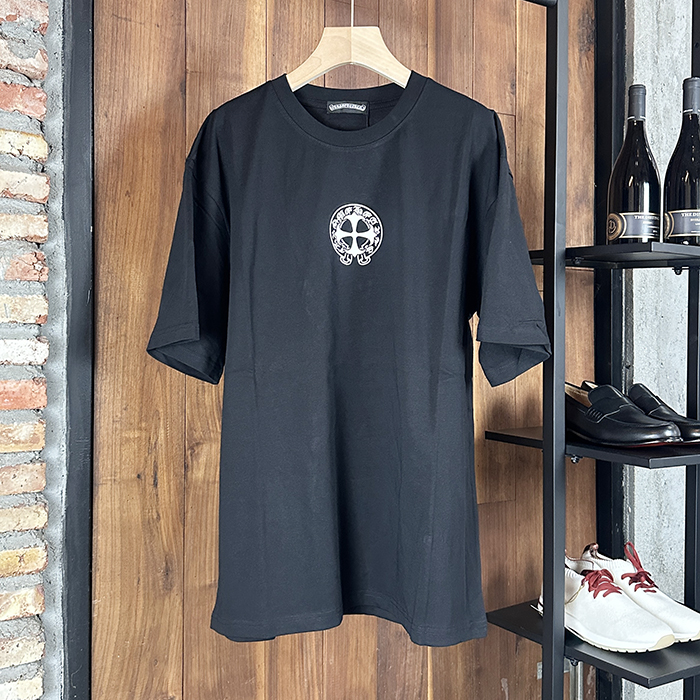 クロムハーツ メンズ ラウンドネック半袖Tシャツ - Round- chc7184x