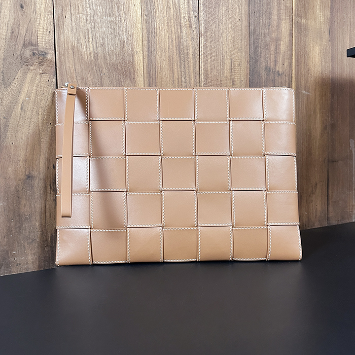 ボッテガヴェネタ メンズ キャメル クラッチバッグ - Camel - bvb1505x