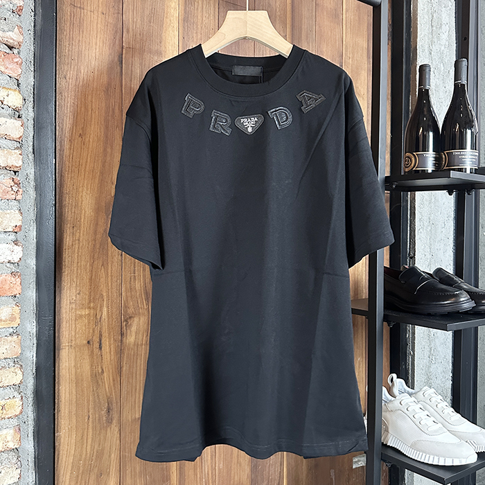 プラダ メンズ ラウンドネック半袖Tシャツ - Round- prc7183x