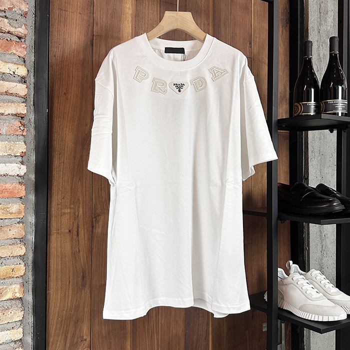 プラダ メンズ ラウンドネック半袖Tシャツ - Round- prc7182x