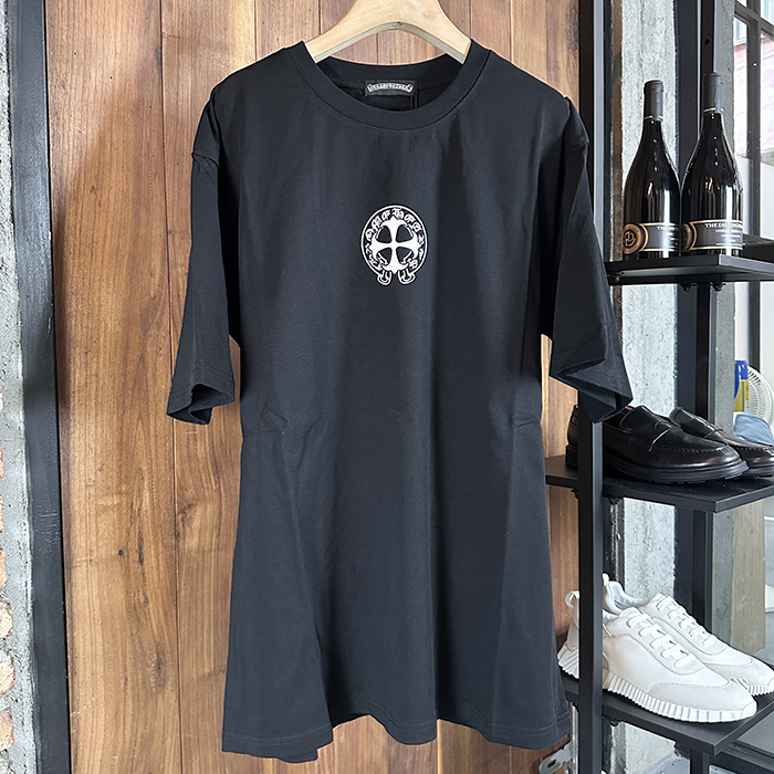 クロムハーツ メンズ ラウンドネック半袖Tシャツ - Round- chc7184x