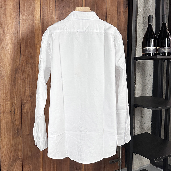 2020 Strap  - トムブラウンメンズ ストラップ コットン シャツ Thom01055x.ホワイト