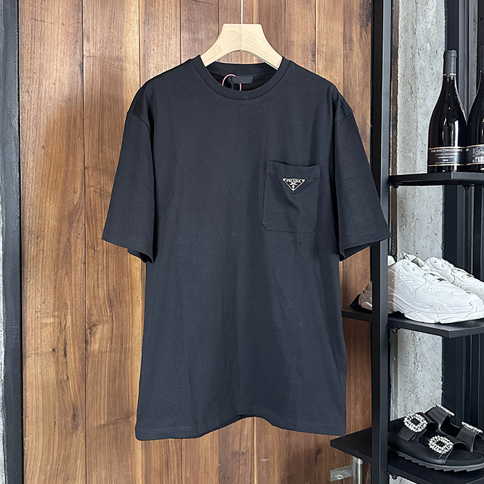 プラダ メンズ ラウンドネック半袖Tシャツ - Round- prc6864x