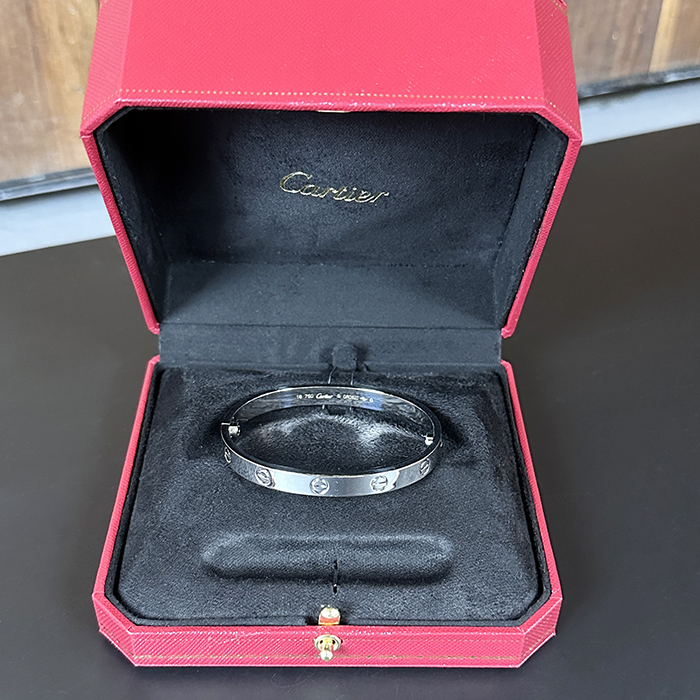  ラブブレスレット ホワイト ゴールド B6035417 カップルブレスレット - ca0002z  Love Bracelet Platinum