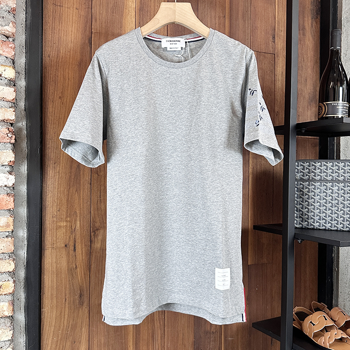 トムブラウン メンズ ラウンドネック半袖Tシャツ -  - thc7649x