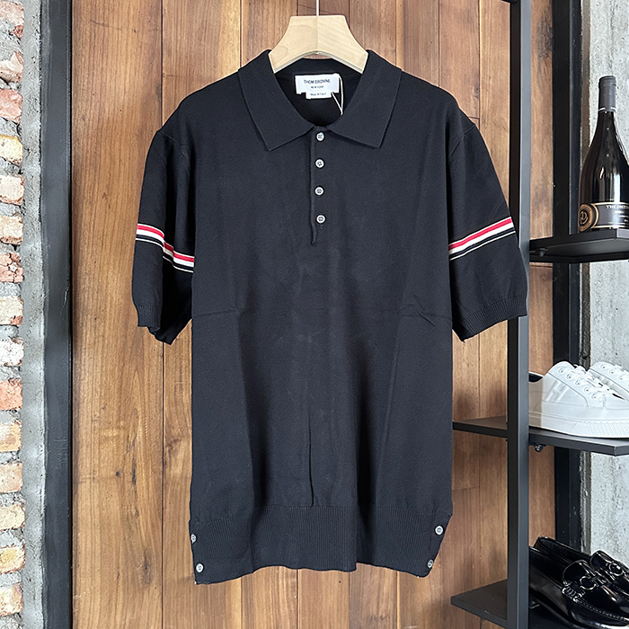 トムブラウン メンズ ポロ 半袖Tシャツ - Polo- thc7640x