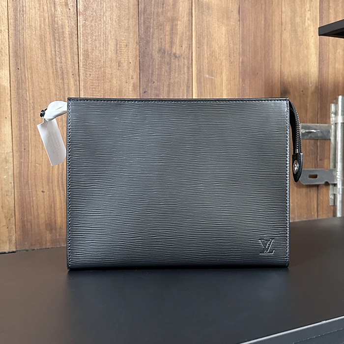   Pouch,27cm,M41366,LOUB2372 - ルイヴィトンメンズレザーパウチ,27cm,ブラック