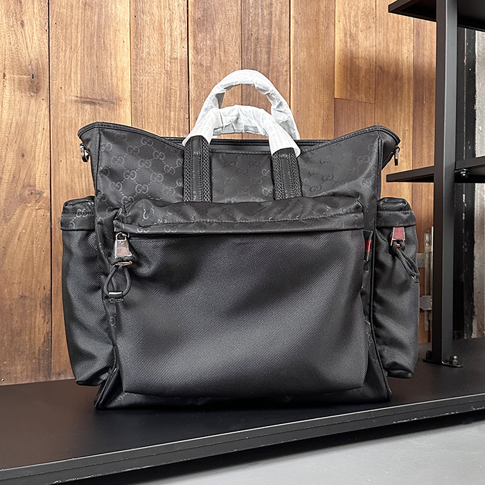 グッチ メンズ GG ナイロン ラージ トートバッグ -GG Nylon Large - gub7871x