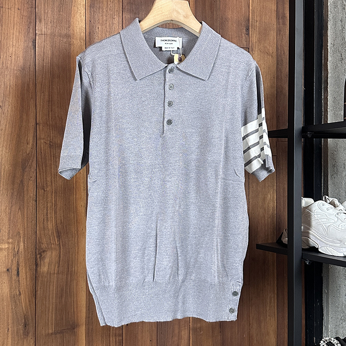 トムブラウン メンズ ポロ 半袖Tシャツ - Polo- thc7644x