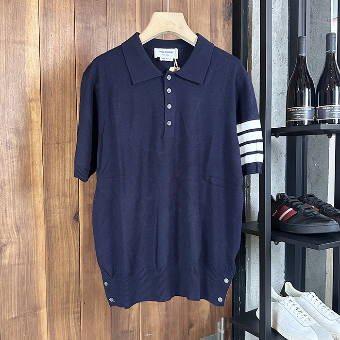 トムブラウン メンズ ポロ 半袖Tシャツ - Polo- thc7642x