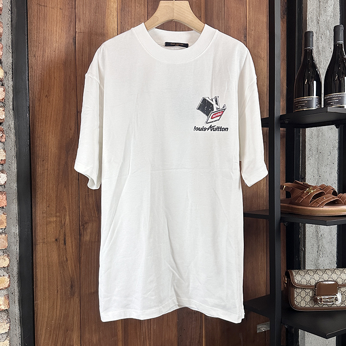 ルイヴィトン メンズ ラウンドネック半袖Tシャツ -  Round- lvc7241x