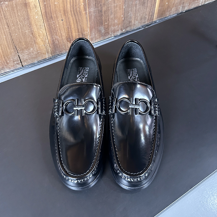   Loafer,FGMS0595 - フェラガモメンズ レザーローファーブラック