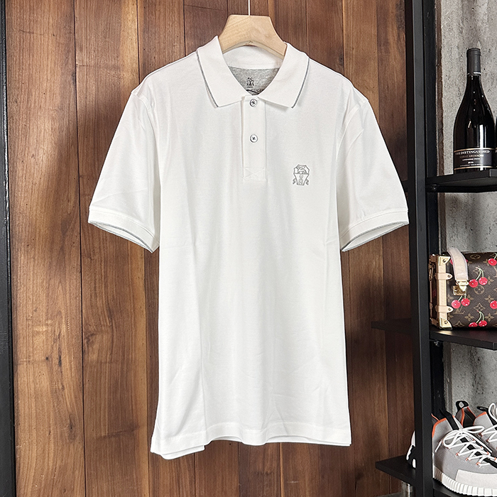 ブルネロクチネリ メンズ ポロ Tシャツ -  Cucinelli Polo- brc5343x