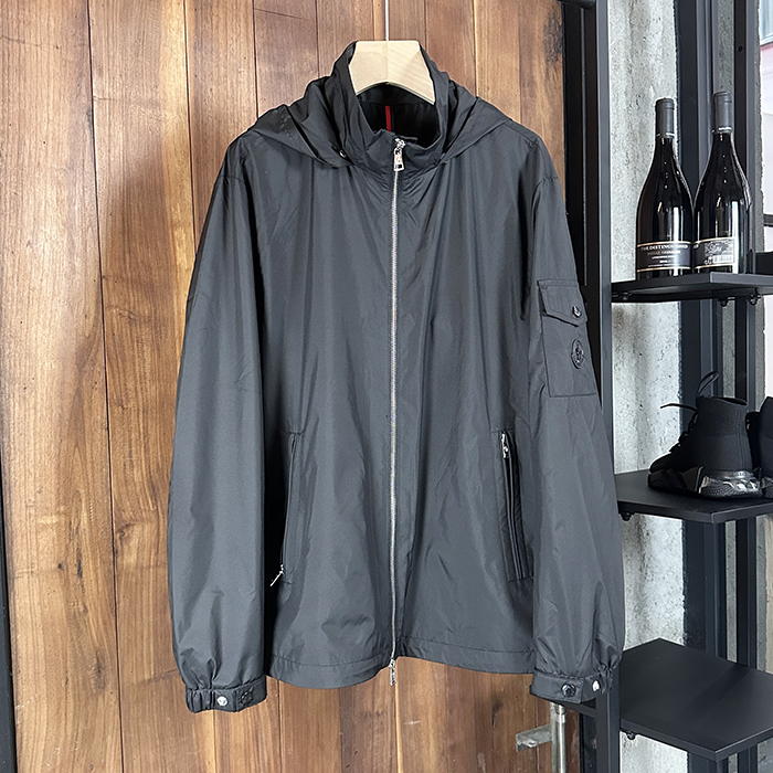 Logo- モンクレール メンズ LOGO カジュアル ジャケット Moc02264x Size(m - 3xl) ブラック