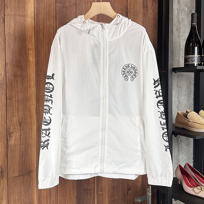 Logo- クロムハーツメンズ LOGO カジュアル ジャケット+パンツ セット Chr0251x.Sizeホワイト