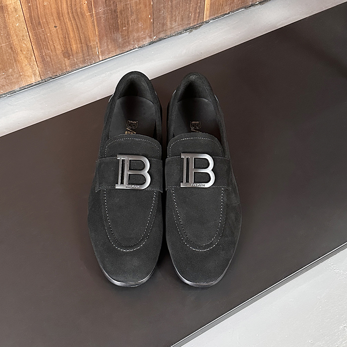 バルマン メンズ ブラックローファー - Balmain- bas45x