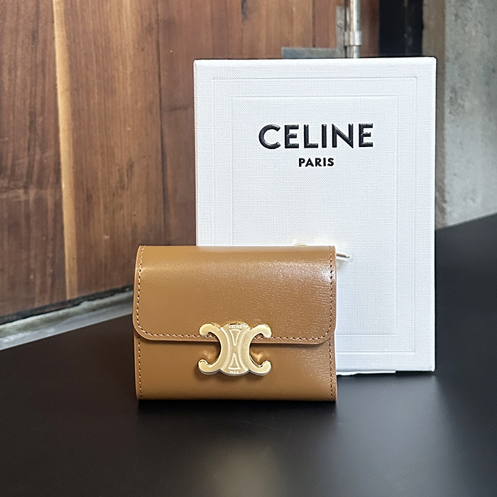 セリーヌ レディース キャメル 二つ折り財布 -  Camel s - ce252x