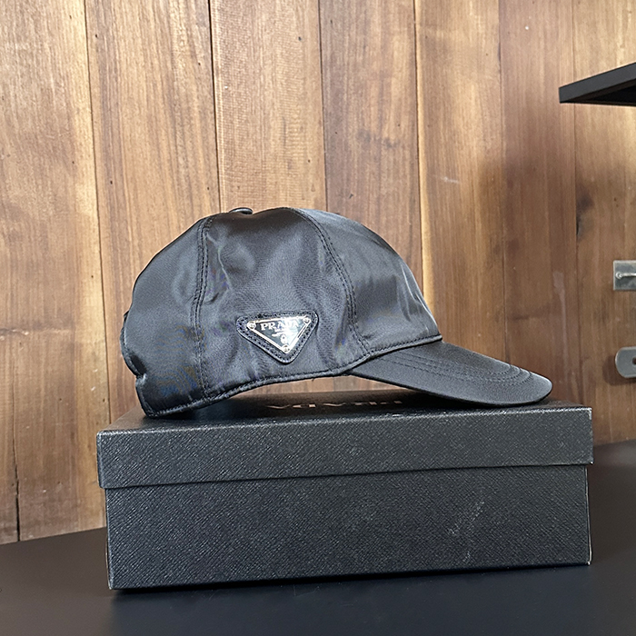 プラダ ユニセックス ブラック ボールキャップ - PradaBallcap - acc1506x