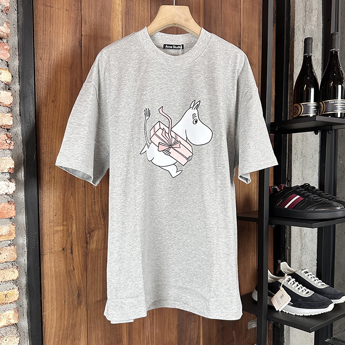 アクネ メンズ クルーネック 半袖Tシャツ - Acne Round- anc7245x