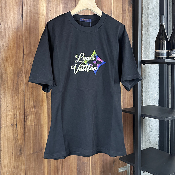 ルイヴィトン メンズ ラウンドネック半袖Tシャツ -  Round- lvc7549x