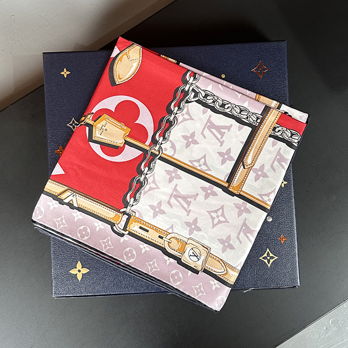 ルイヴィトン レディース チェーン スクエア 90 - Red - acc2285x