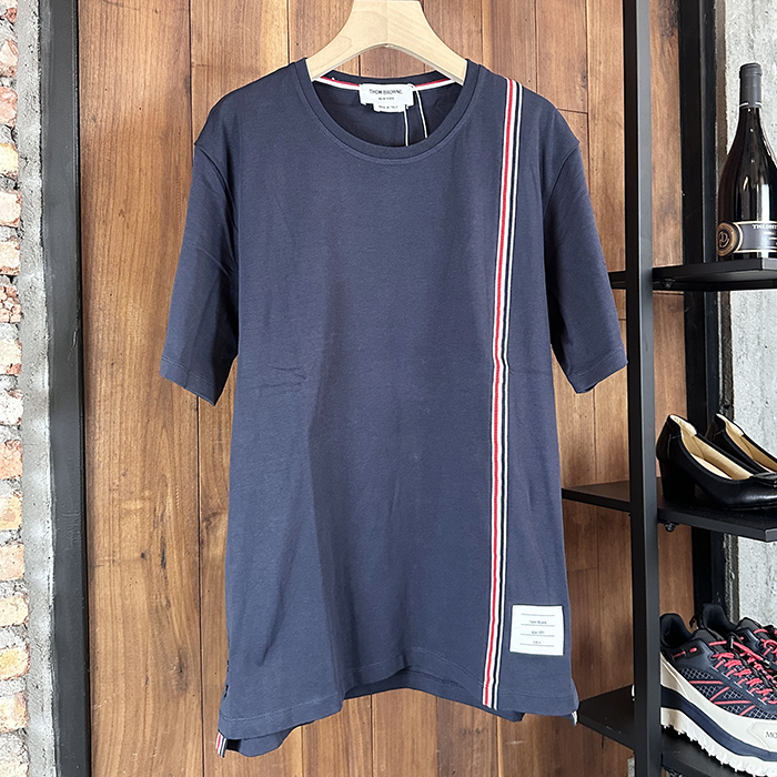 トムブラウン メンズ ラウンドネック半袖Tシャツ -  - thc7646x