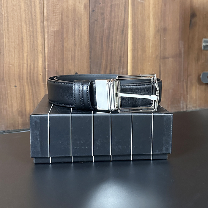 エルメネジルド・ゼニア メンズ リバーシブルレザーベルト -  - bel315x