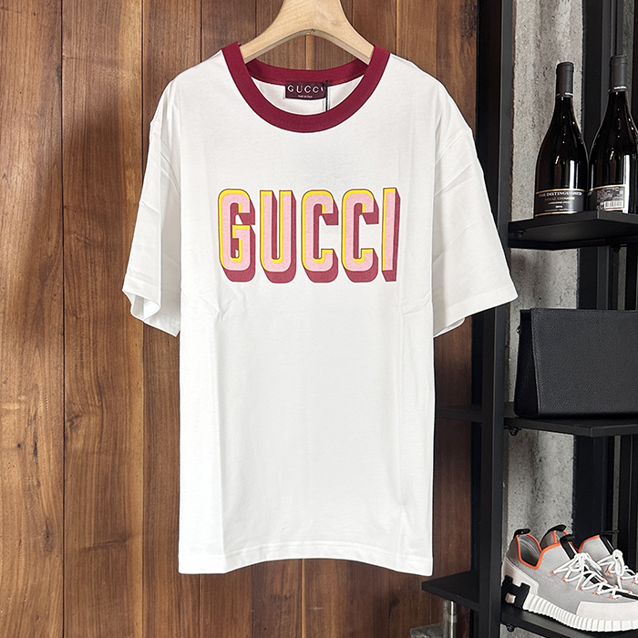 グッチ メンズ ラウンドネック半袖Tシャツ -Round- guc7084x