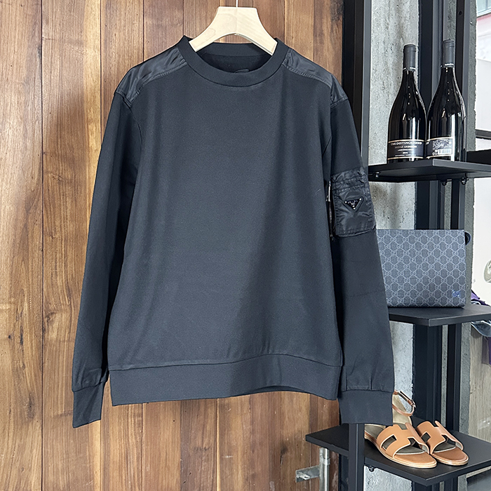 プラダ メンズ ラウンドネックスウェット - Round- prc5252x