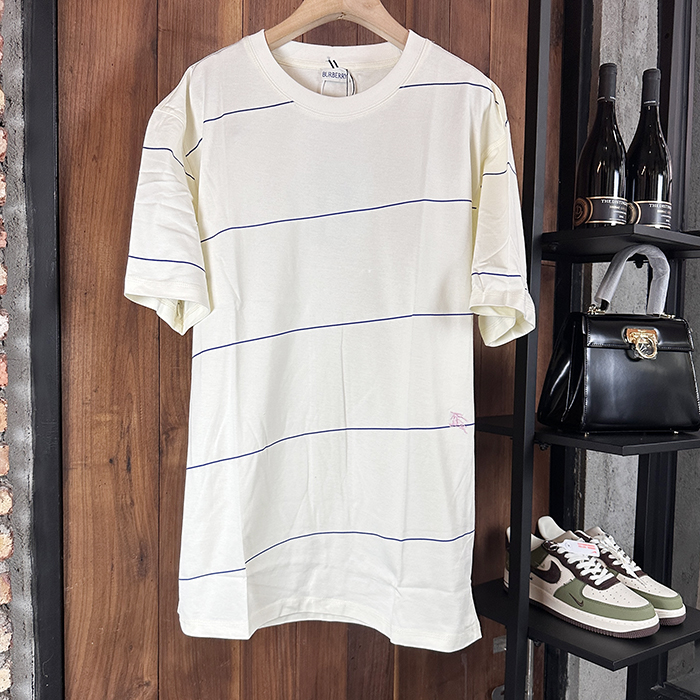 バーバリー メンズ ラウンドネック半袖Tシャツ - Round- buc5739x