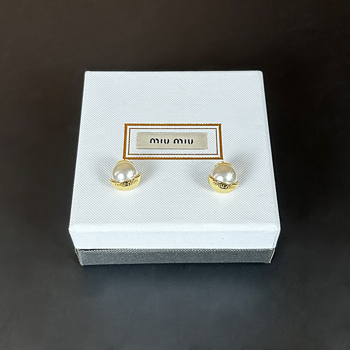 ミュウミュウ レディース ゴールド イヤリング -   Gold Earring - acc800x