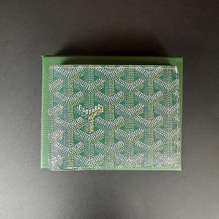 ゴヤール ユニセックス グリーン ビクトワール 二つ折り財布 - Victoire s - gow52x