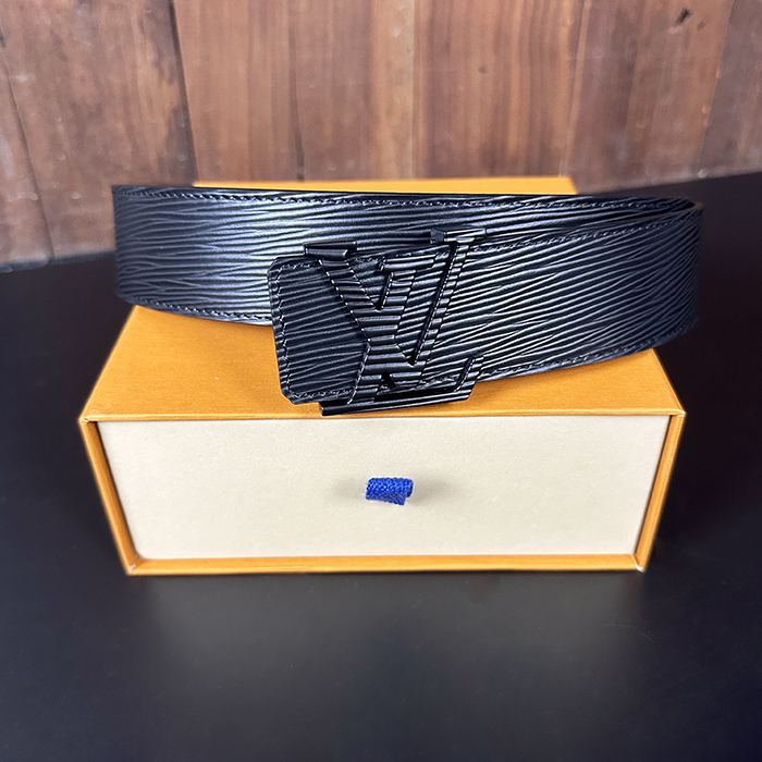   Belt,4.0cm,LOUBT0176 - ルイヴィトンメンズレザーベルト,4.0cm,ブラック