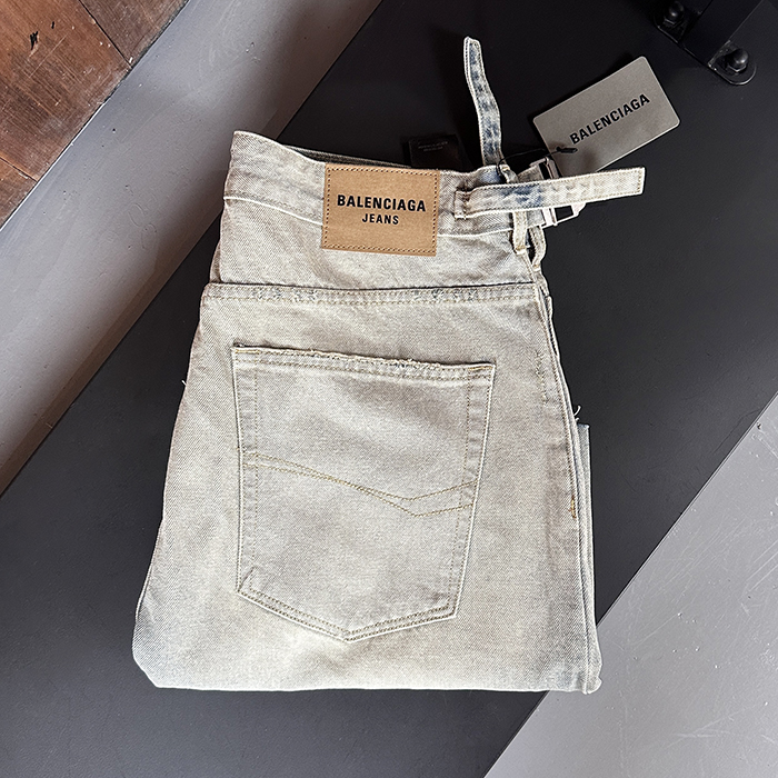 バレンシアガ メンズ デニム ショーツ -  Denim Shorts - bac7199x