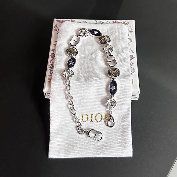 ディオール メンズ ホワイト ゴールド ブレスレット -   - acc2328x